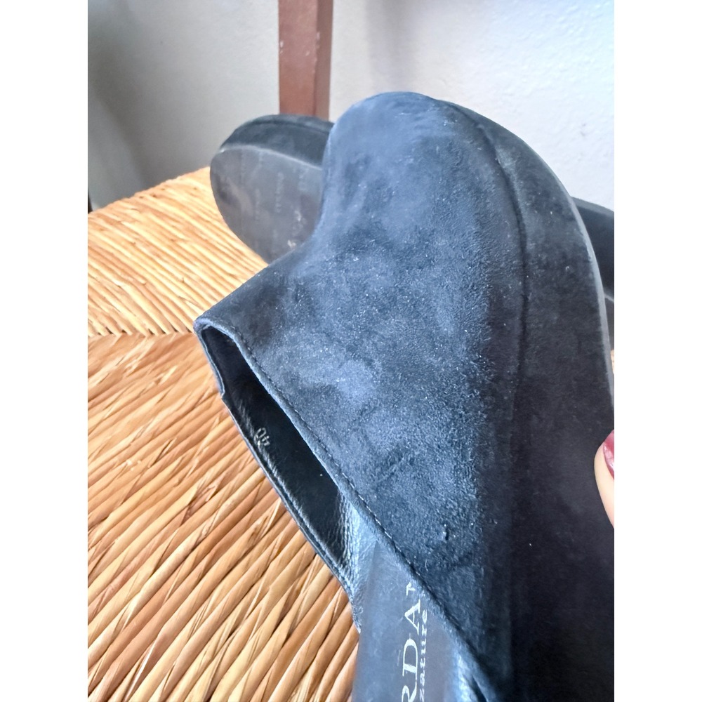Cordani Black Suede Platform Mules Clogs Made in Italy Women's Size 40 US 9-9.5 - Picture 7 of 8